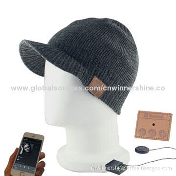 Bluetooth Felt Hat Headphones with listen music function in cold winter
